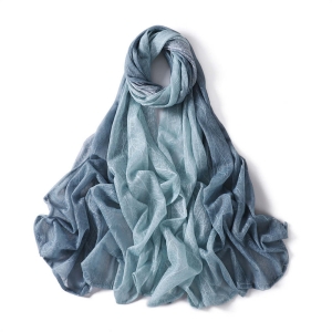 Lace breathable gradient color hand painted tulle scarf cover