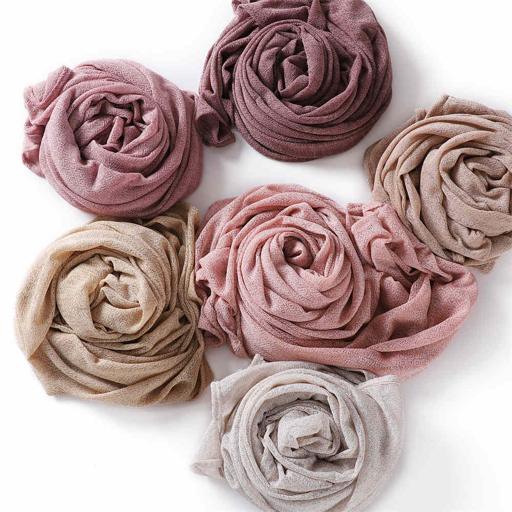 Single color thin breathable gauze cover scarf