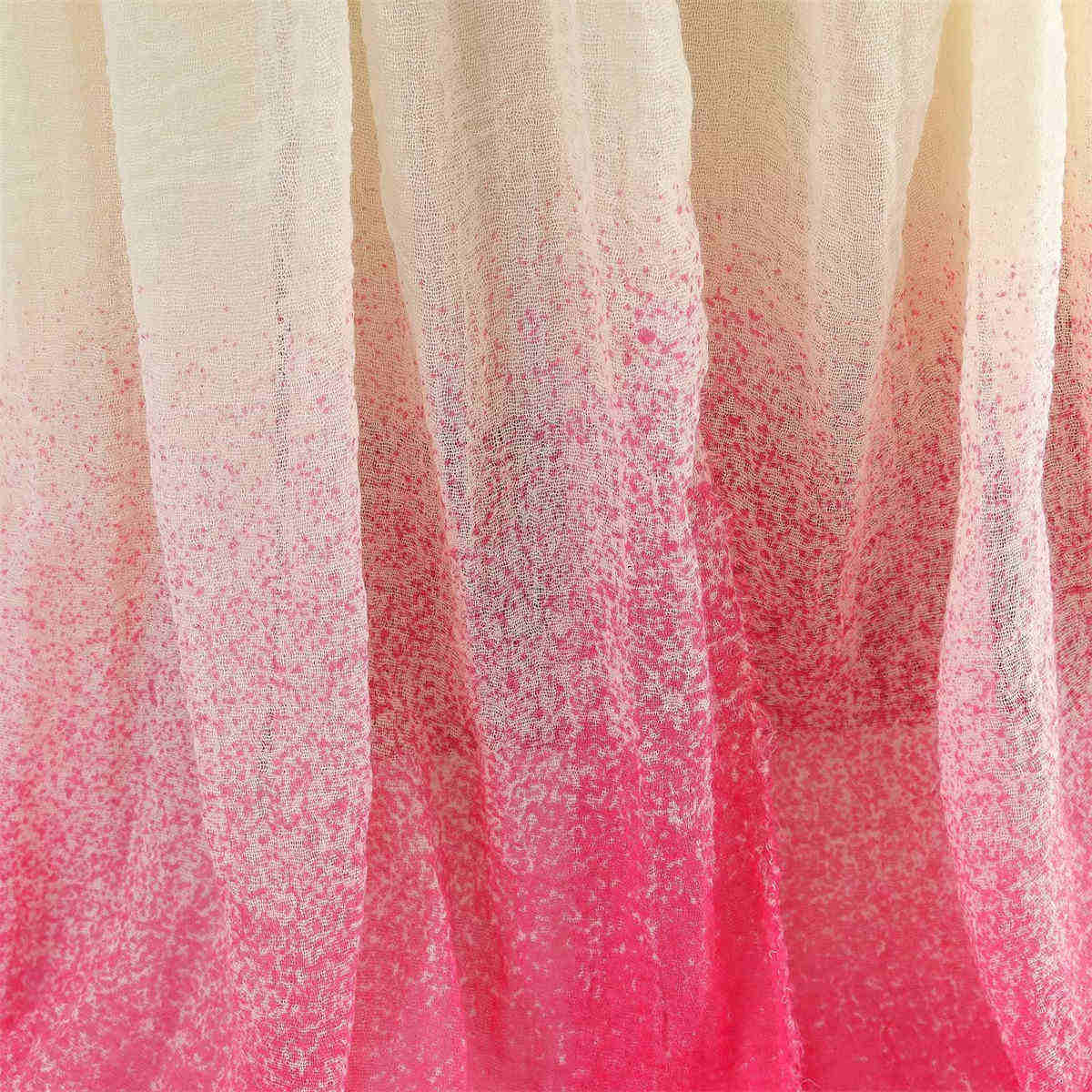 Colorful flow pattern chain loop pearl chiffon printed scarf