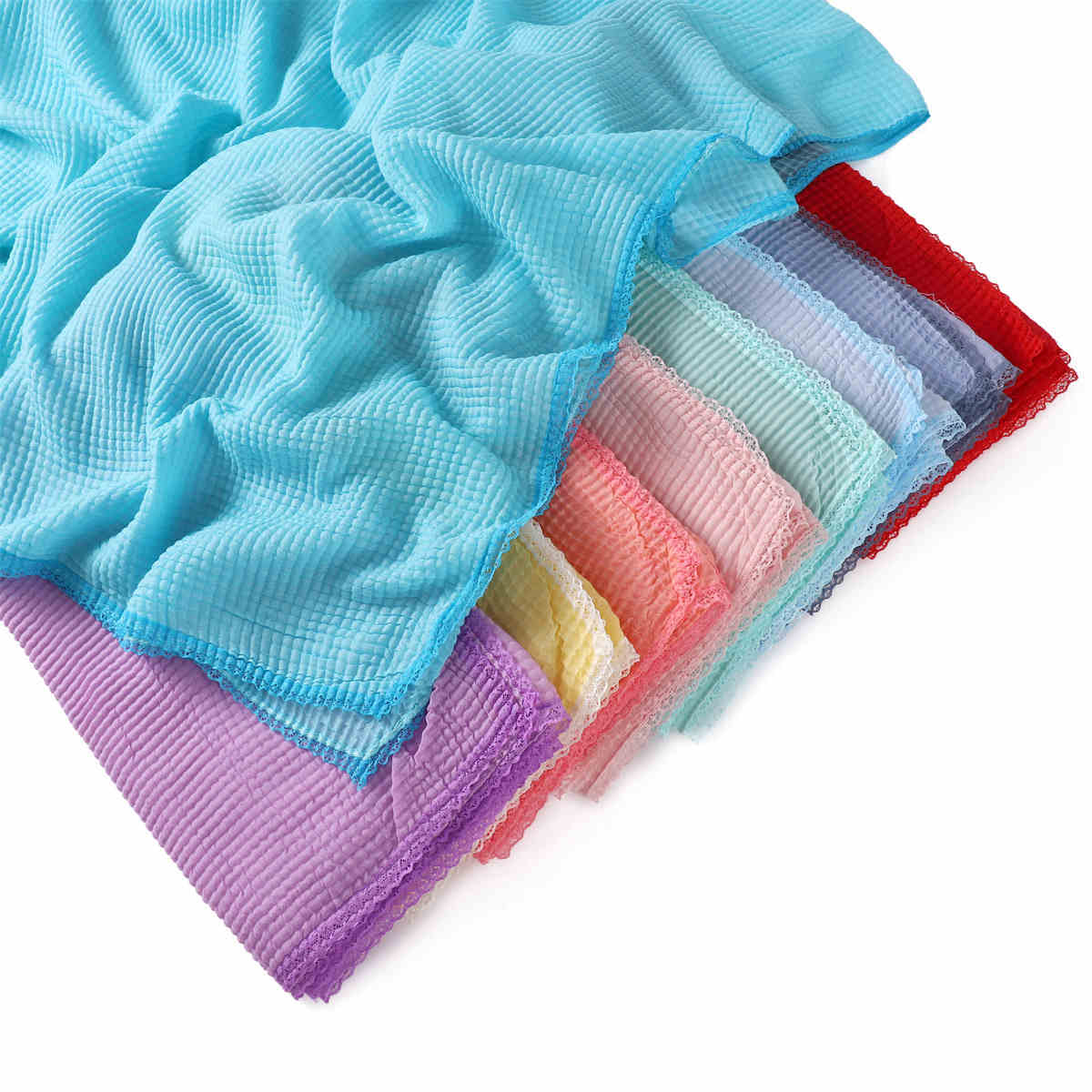 Hemp Scarf Candy Color Versatile Shawl