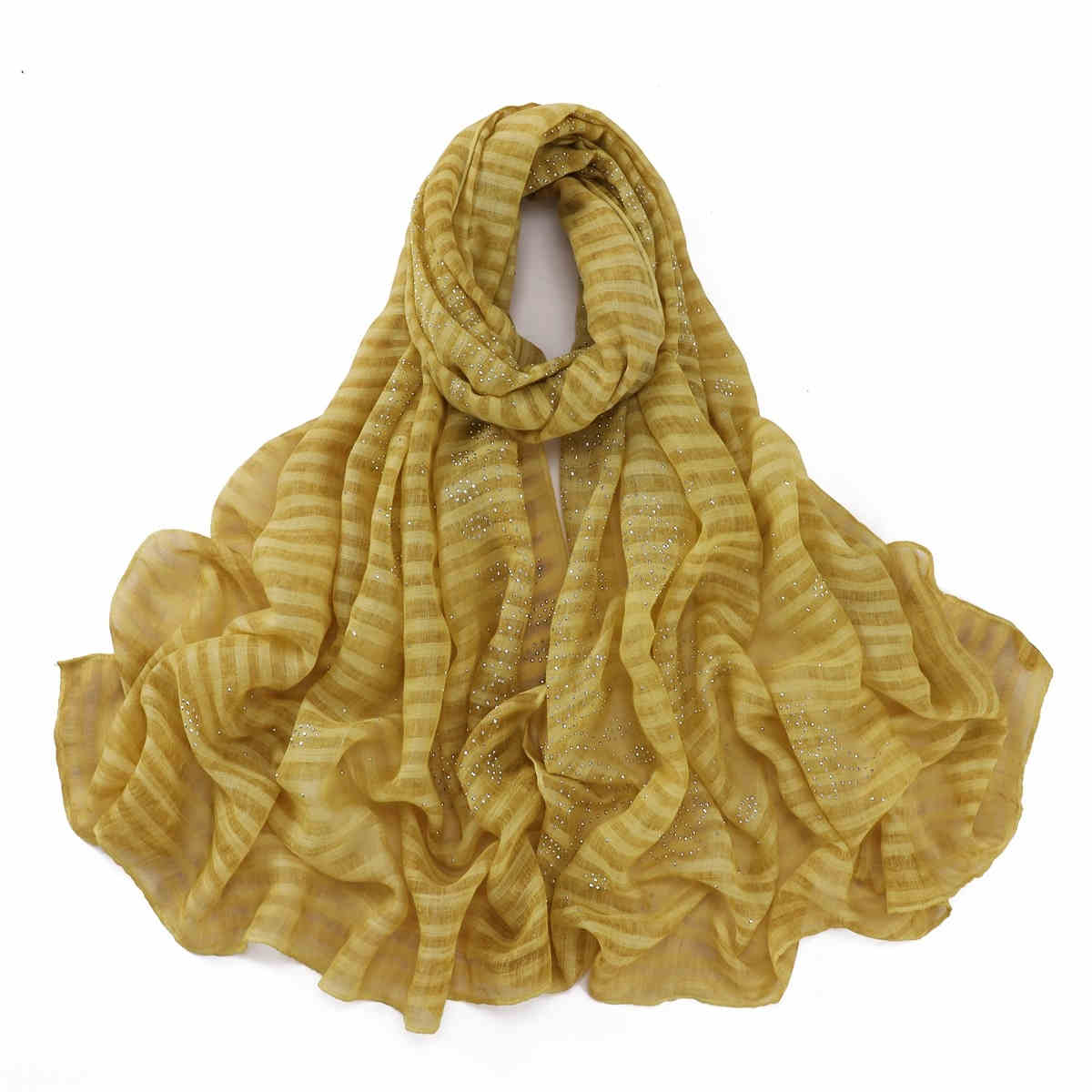 Monochrome cotton  linen scarf shawl