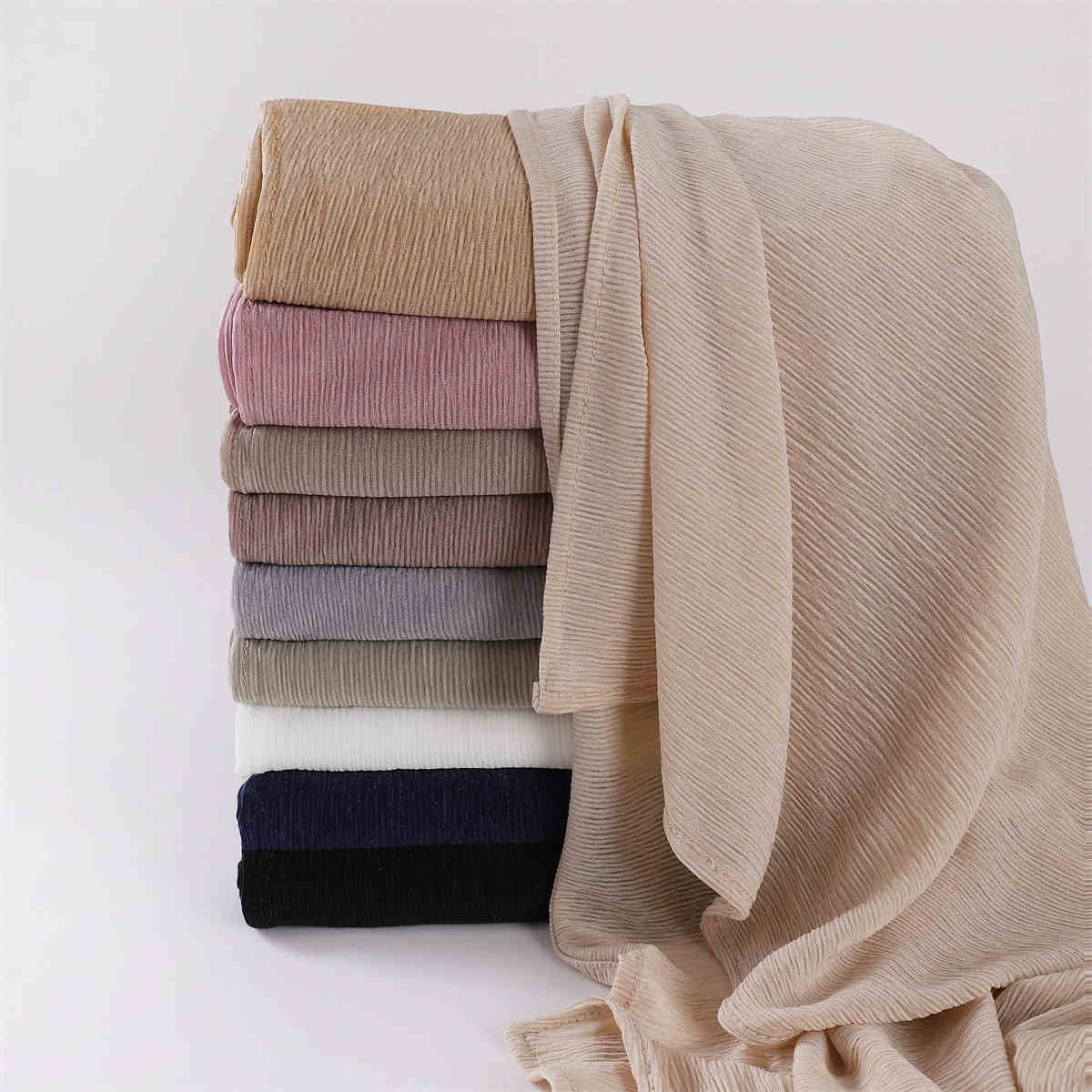 Solid color scarf cover gauze