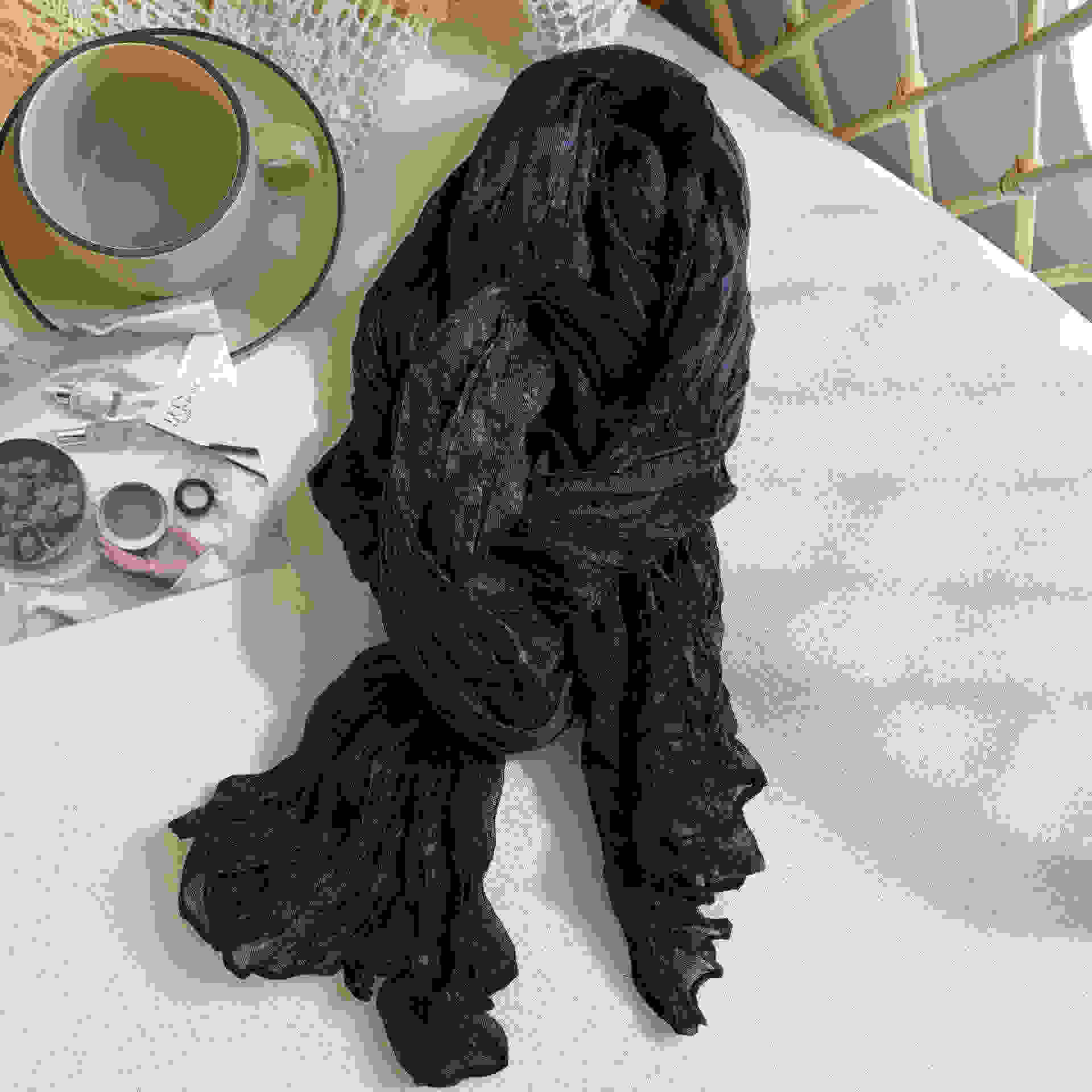 Literary cotton linen scarves