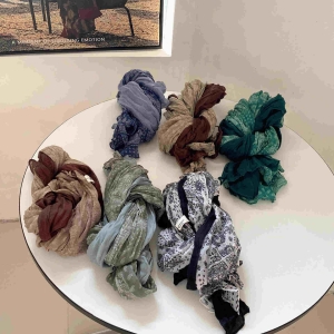 Vintage color matching soft linen shawl