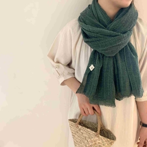 Cotton  linen scarf solid shawl