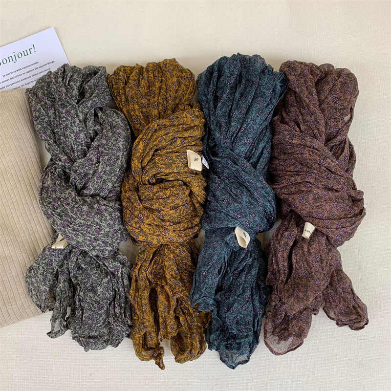 Cotton  linen breathable scarves
