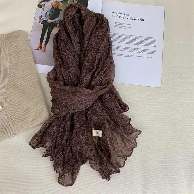 Cotton  linen breathable scarves