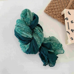 Contrast Scarf Long Soft Hemp Shawl
