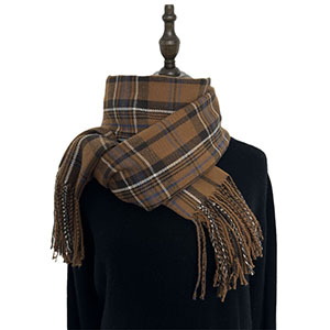 Wholesale Plaid Scarf Cashmere Knitted Scarf