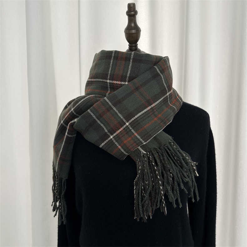 Wholesale Plaid Scarf Cashmere Knitted Scarf