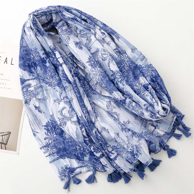 Wholesale Celadon Scarf Women Hot Gold Shawl