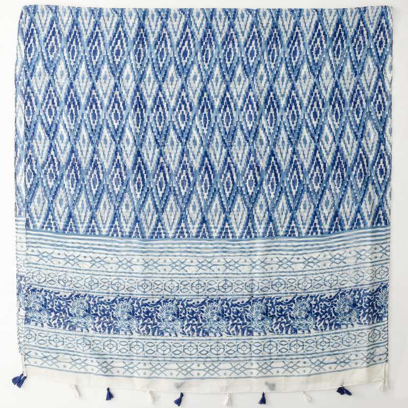Celadon Scarf Geometric Bali Yarn Shawl Suppliers