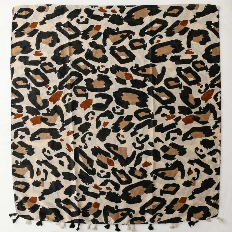 Wholesale Leopard Scarf Tassel Women Shawl