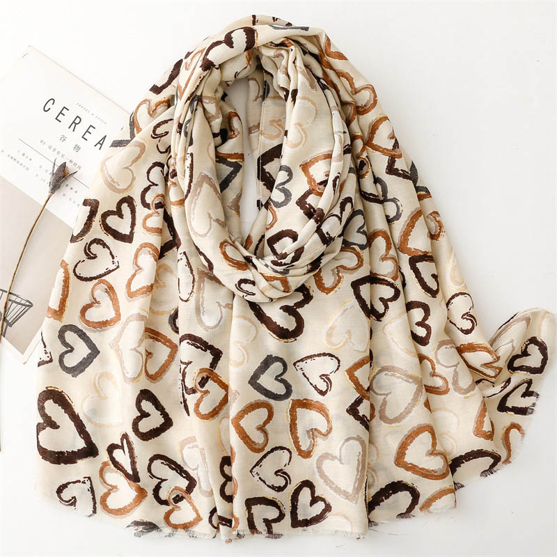 Wholesale love silk scarf women shawl