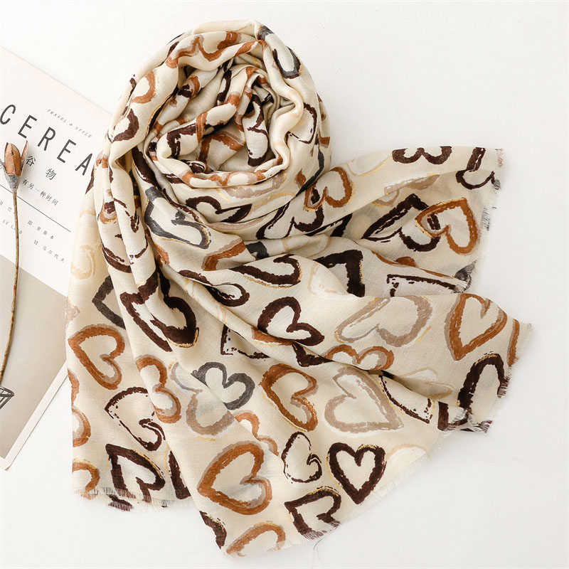 Wholesale love silk scarf women shawl