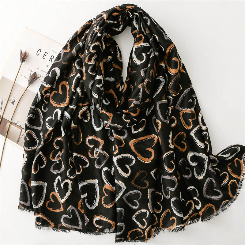 Wholesale love silk scarf women shawl