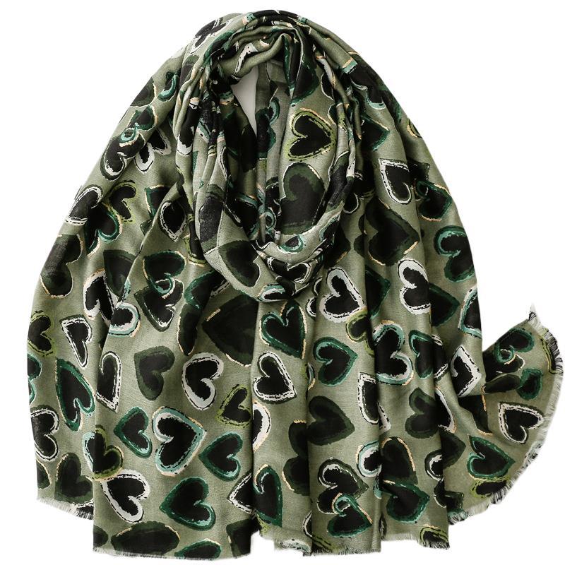 Wholesale love silk scarf women shawl