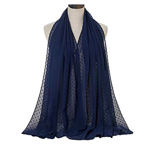 China Pearl Scarf Manufacturer Pleated Head Scarf