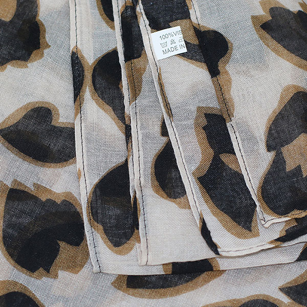 Wholesale leopard print shawl printed scarf women polyester scarf manufacturer