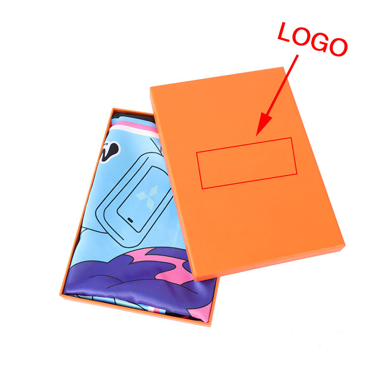 Customized digital printed silk scarf imitation silk square scarf