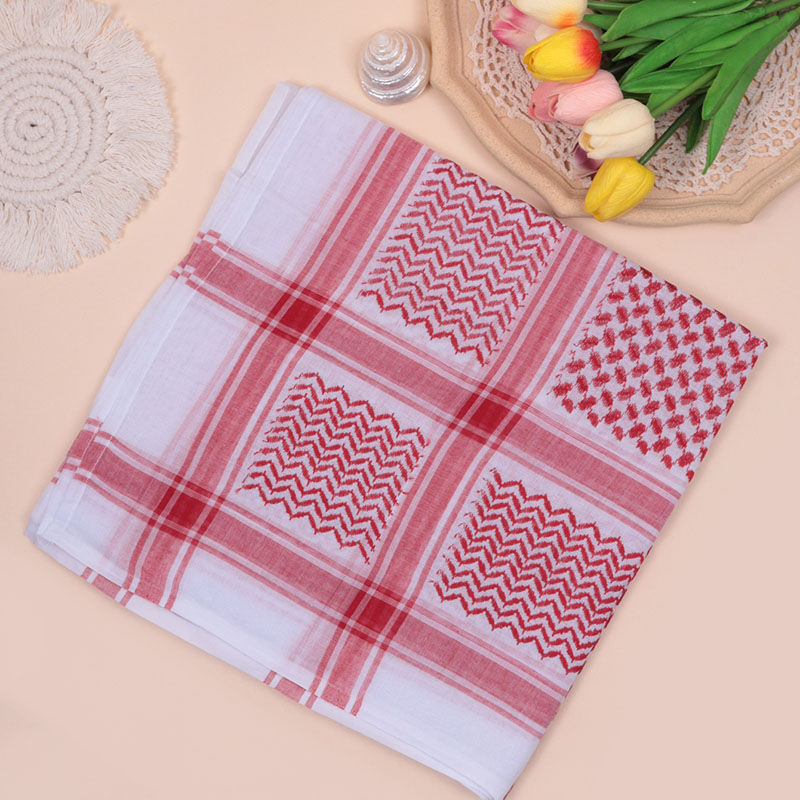 Arabic turban jacquard embroidered square scarf houndstooth scarf wholesale