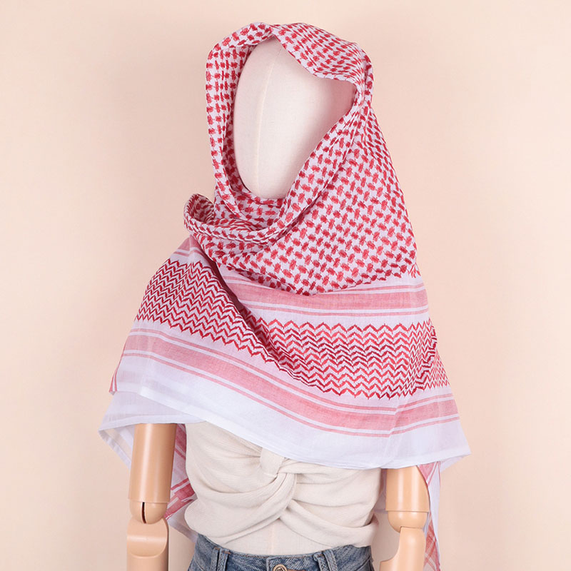 Arabic turban jacquard embroidered square scarf houndstooth scarf wholesale