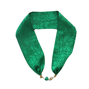 Wholesale Pearl Necklace Magnetic Buckle Silk Scarf Women Scarf Manufacturer