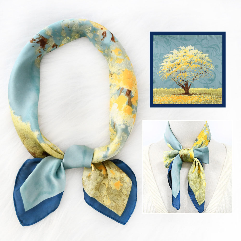 China scarf supplier 70cm silk scarf wholesale