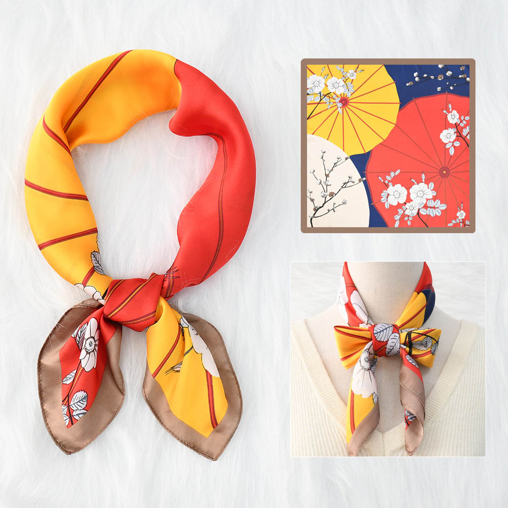 China scarf supplier 70cm silk scarf manufacturer