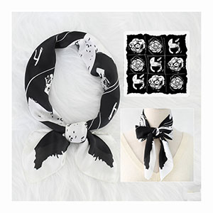 China scarf supplier custom silk scarf printing