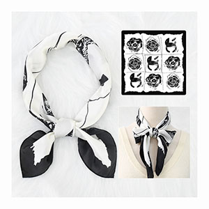 custom printed silk scarves no minimum 70cm scarf