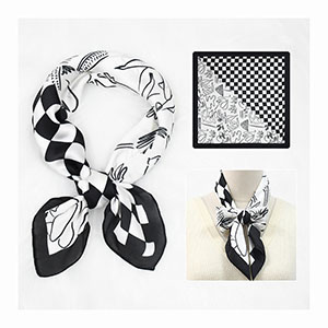 custom printed scarves wholesale 70cm silk scarf