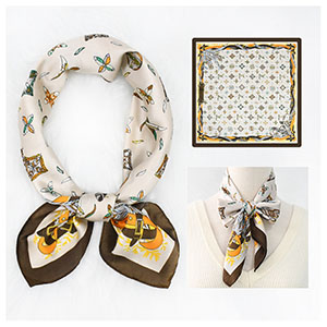print silk scarf custom 70cm silk scarf