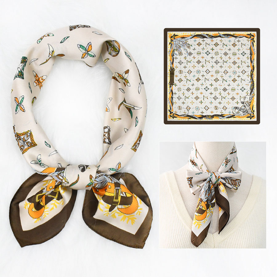 print silk scarf custom 70cm silk scarf