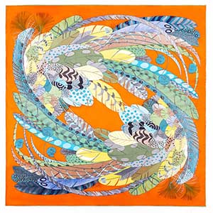 printed silk scarf kenya 90cm silk scarf