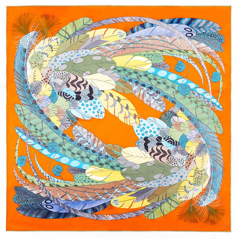 printed silk scarf kenya 90cm silk scarf