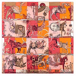 silk square scarf designer 90cm silk scarf