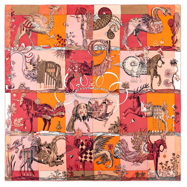 silk square scarf designer 90cm silk scarf
