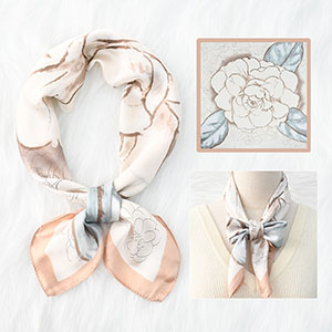 custom printed silk fabric 70cm silk scarf