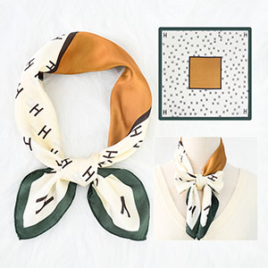 silk scarf digital printing 70cm silk scarf