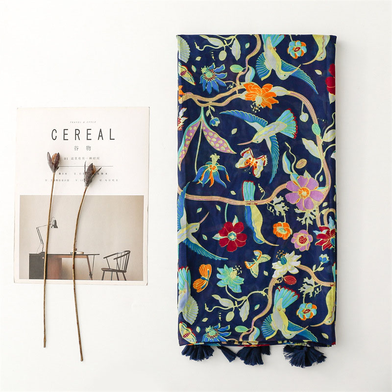 Wholesale scarf supplier women floral balinese shawl