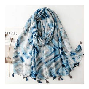 China scarf factory women tie-dye scarf