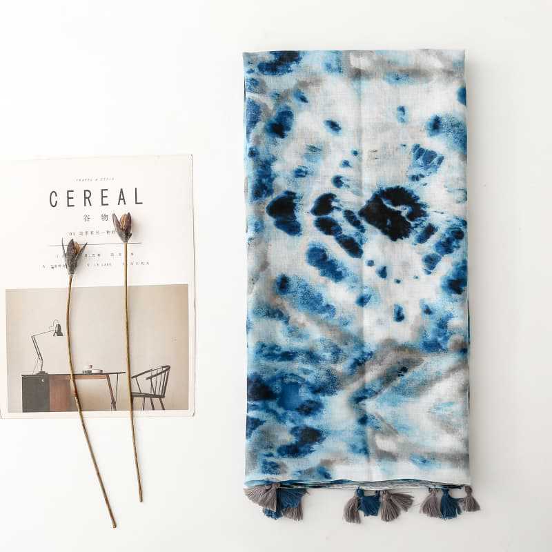 China scarf factory women tie-dye scarf
