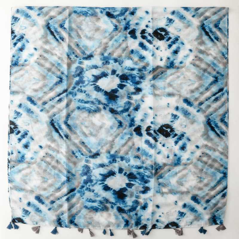 China scarf factory women tie-dye scarf