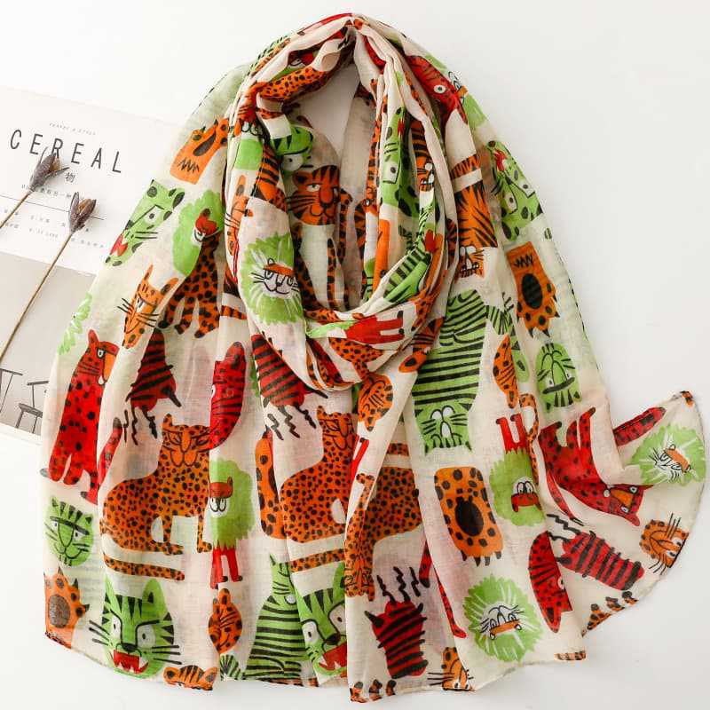 China scarf factory women kitten scarf