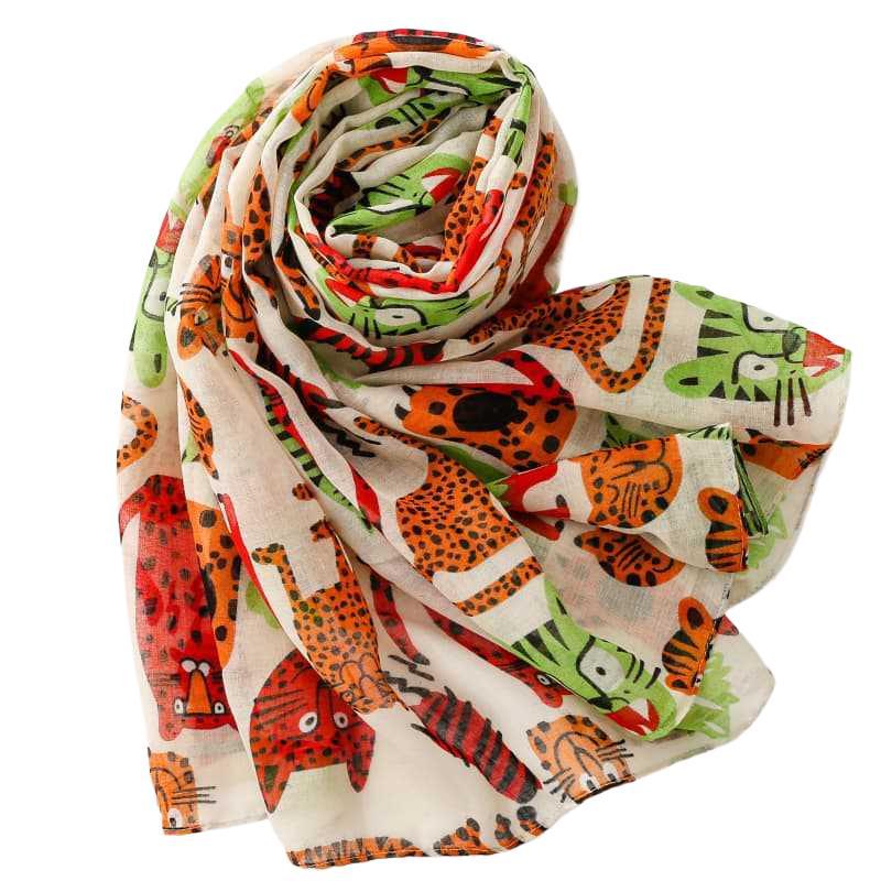 China scarf factory women kitten scarf