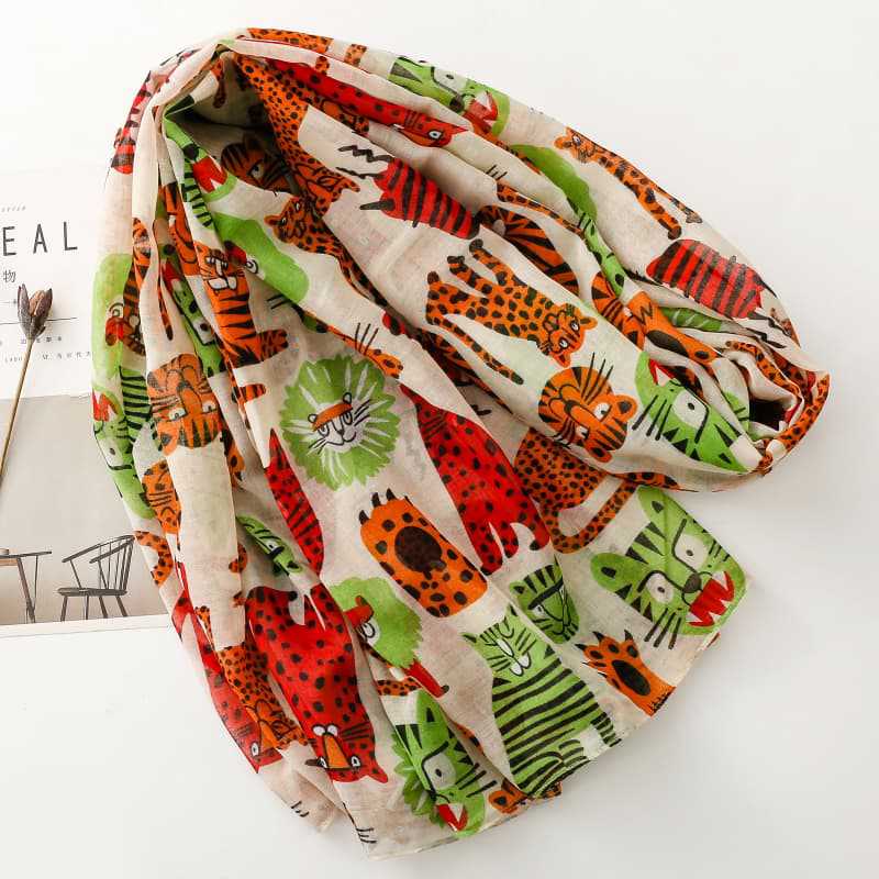 China scarf factory women kitten scarf