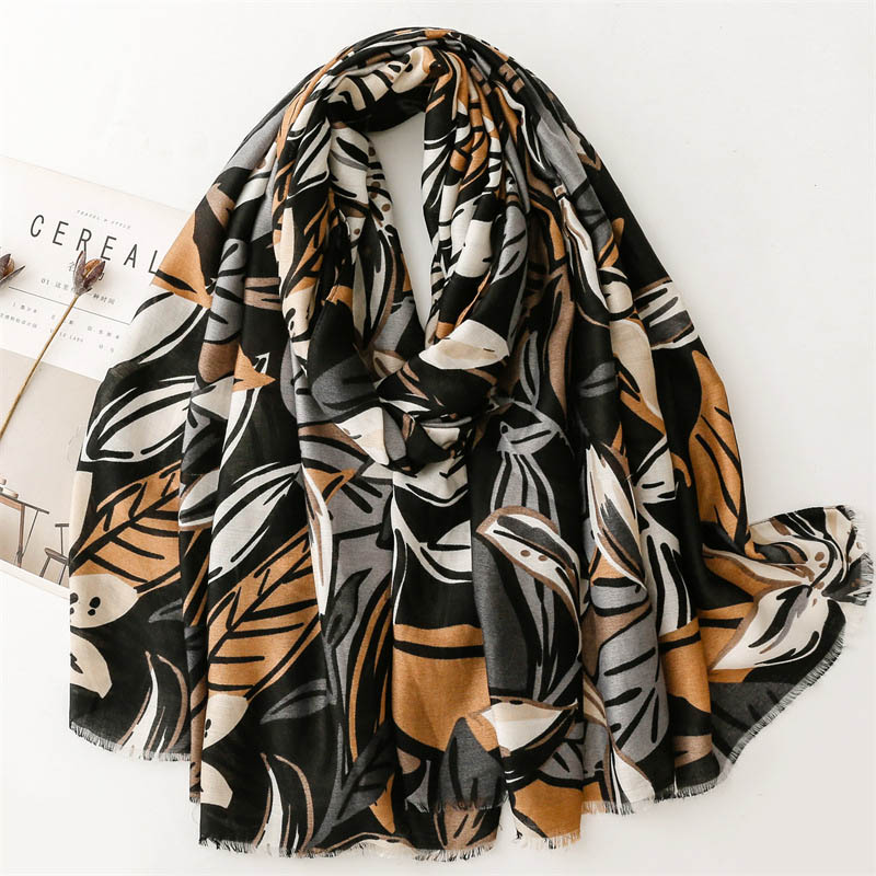 China scarf factory women floral print scarf