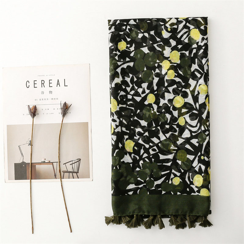 China scarf factory women camouflage cotton scarf