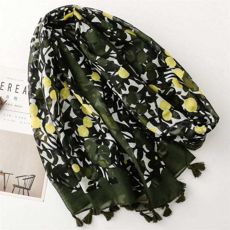 China scarf factory women camouflage cotton scarf